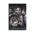 thumbnail image 1 of Justin Gaethje Canvas Poster Picture Print Canvas Poster Wall Paint Art Posters Decor Modern Home Artworks Gift 12x18inch(30x45cm), 1 of 6