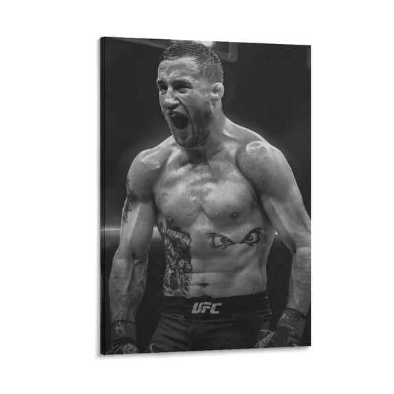 Justin Gaethje Canvas Poster Posters Wall Art Painting Canvas Gift Living Room Prints Bedroom Decor Poster Artworks 12x18inch(30x45cm)