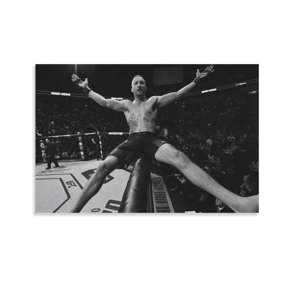 Justin Gaethje Canvas Poster Print Photo Art Painting Canvas Poster Home Decorative Bedroom Modern Decor Posters Gifts 16x24inch(40x60cm)