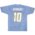 thumbnail image 1 of Justin Herbert Autographed Los Angeles (Powder Blue #10) Custom Jersey - BAS, 1 of 3