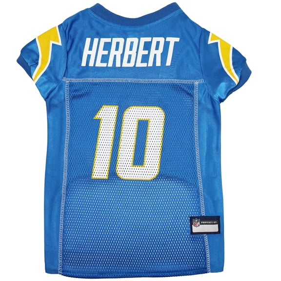 Justin Herbert Blue Los Angeles Chargers Player Pet Jersey