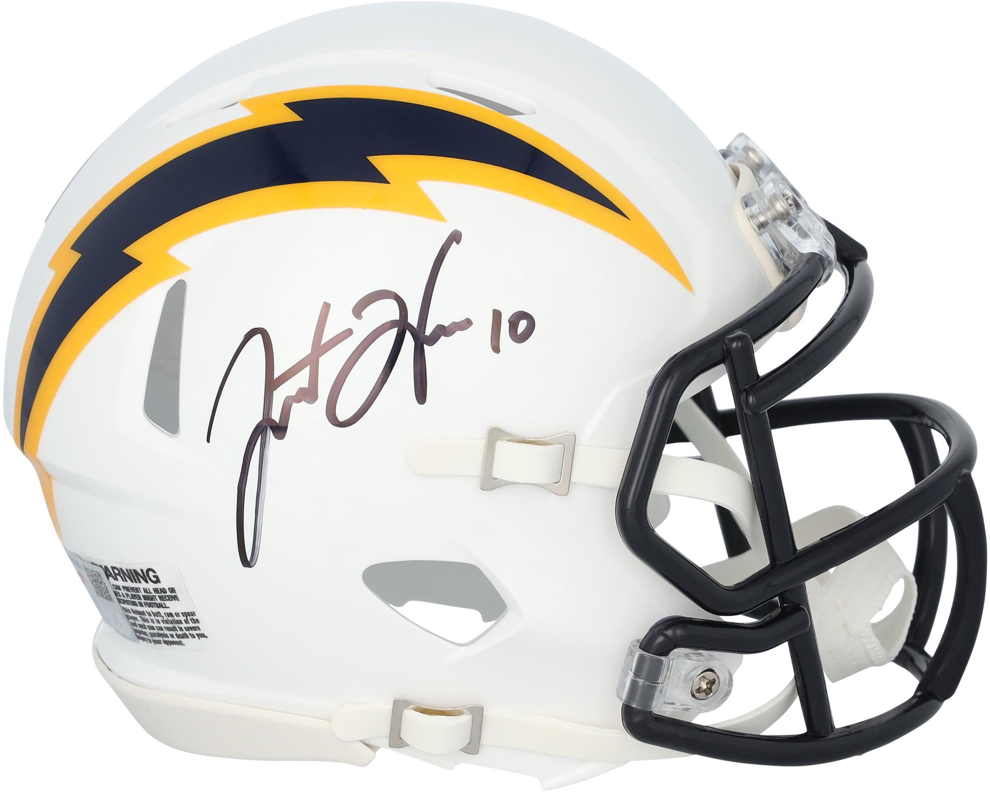 Justin Herbert Los Angeles Chargers Autographed Navy Color Rush Speed Mini Helmet - Fanatics Authentic Certified