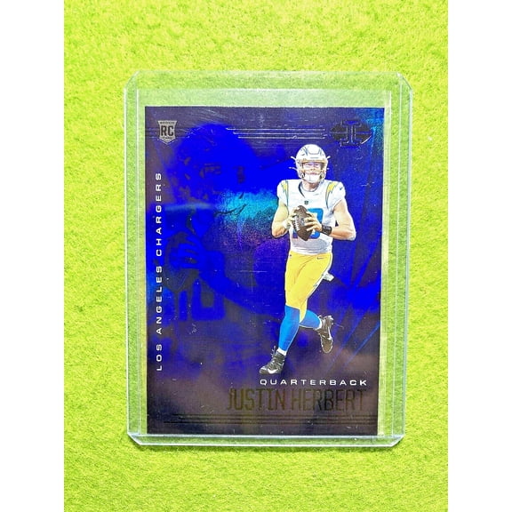 Justin Herbert SAPPHIRE PRIZM ROOKIE CARD SP RC 2020 JUSTIN HERBERT Illusions rc