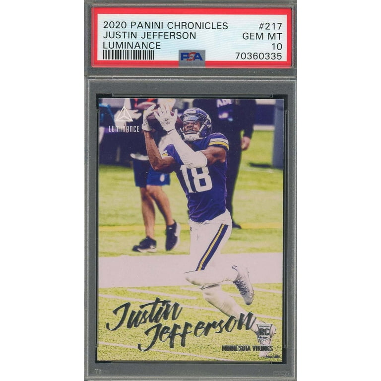 justin jefferson graded rookie card Amazon.com: Justin Jefferson 2020 Select Rookie Card RC #61 – PSA 10 Graded  (Cert #72213635) Gem Mint Authenticated by Powers Sports Memorabilia
