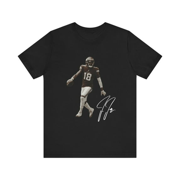 Justin Jefferson Autograph Vintage Style Tee, Football Apparel, Vikings Shirt, Minnesota Apparel, Casual Wear, Streetwear, Vintage Style Tee