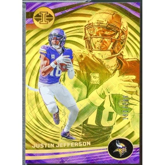 Justin Jefferson Card 2023 Panini Illusions Yellow Diamond /299 #72