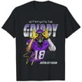 thumbnail image 1 of Justin Jefferson Kids, Funny Hit'em With The Griddy T-shirt, Unisex Cotton T-shirt, 1 of 2