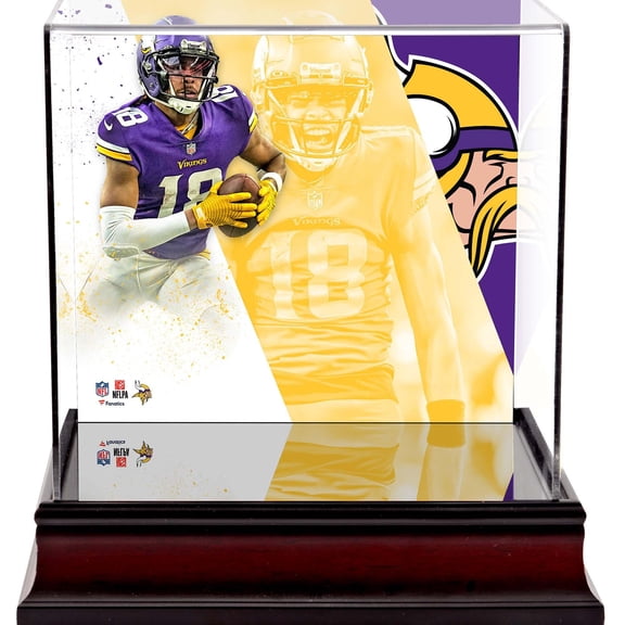 Justin Jefferson Minnesota Vikings Deluxe Mini Helmet Case