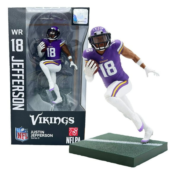 Justin Jefferson(Minnesota Vikings) Imports Dragon NFL 6" Fig Series 3