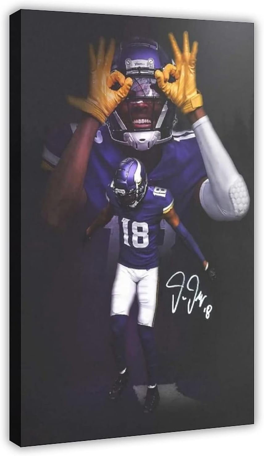 Aaron Donald Football Poster 16x24 Inches – Unframed Wall Art For Bedroom, Office, Gift