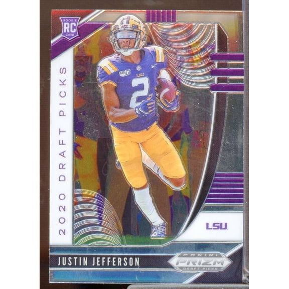 Justin Jefferson Rookie Card 2020 Panini Prizm Draft Picks #126