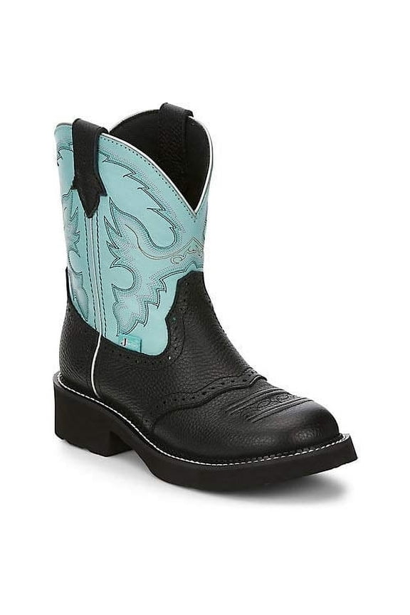 Ladies Gypsy Gemma 8in Round Toe Boots BLACK