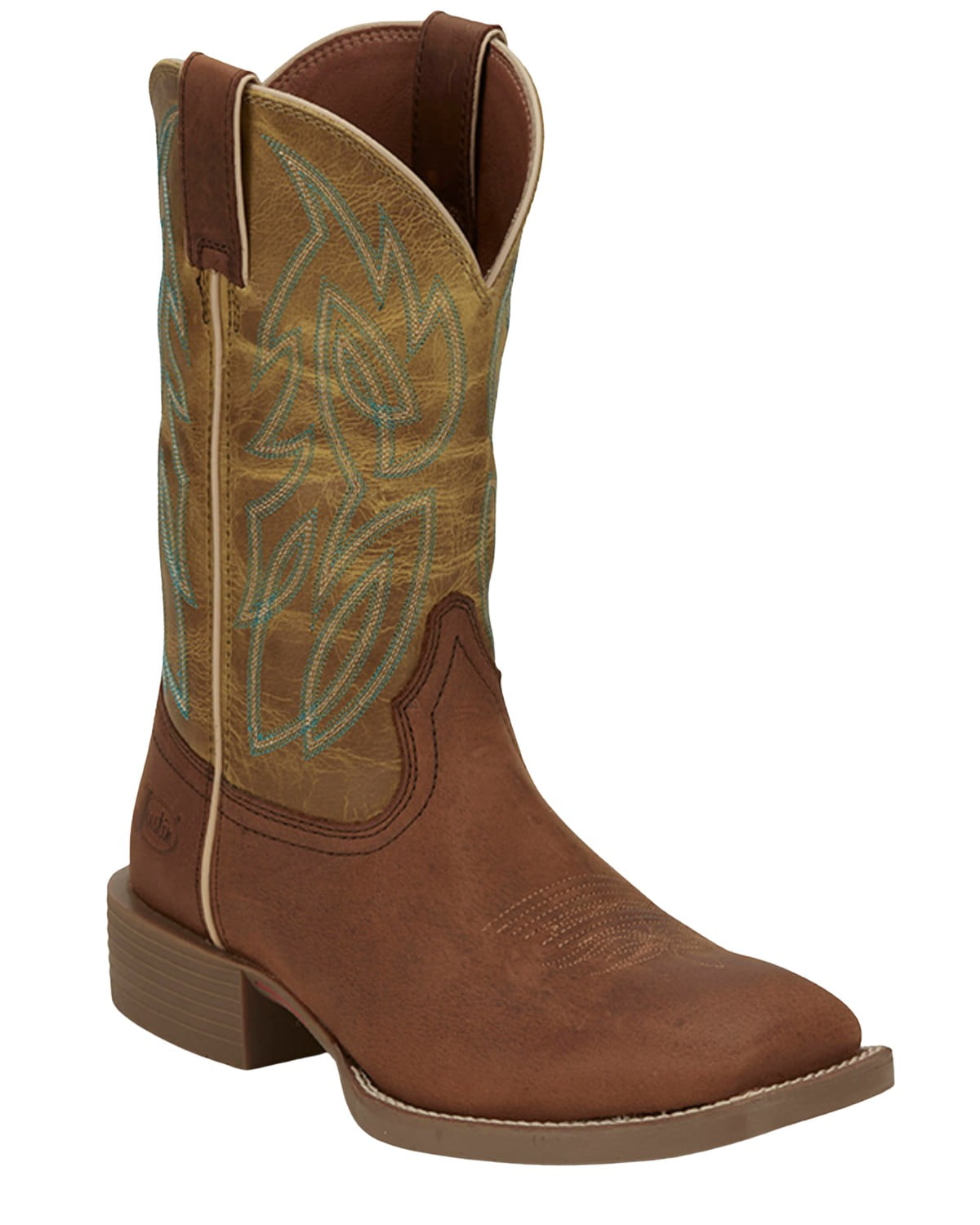 Justin Mens Brown Leather Boots Size 12 Justin 3902 - Bay Apache Cowhide Boot 10 Inch – Russell main image 3