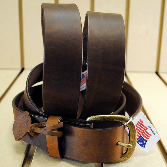 Justin Men's Basic Leather Work Belt Bark 32