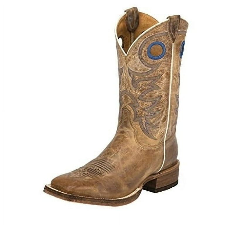 Justin Men s Bent Rail Cowboy Boot Square Toe Beige BEIGE
