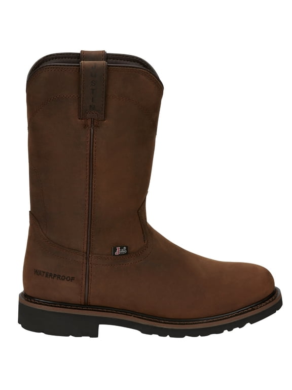 Men's Drywall Waterproof Work Boot Soft Toe Brown 11.5 D(M) US