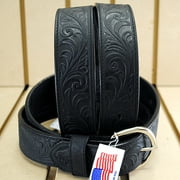 SILVER CREEK LEATHER Justin Men's Hand Tooled Western Belt - 53903 26