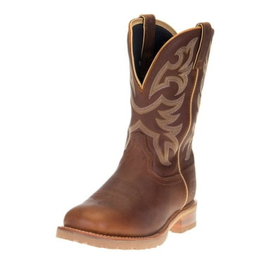 Justin Men's Marshal Whiskey Western Work Boot Square Toe Cognac 8 D(M) US