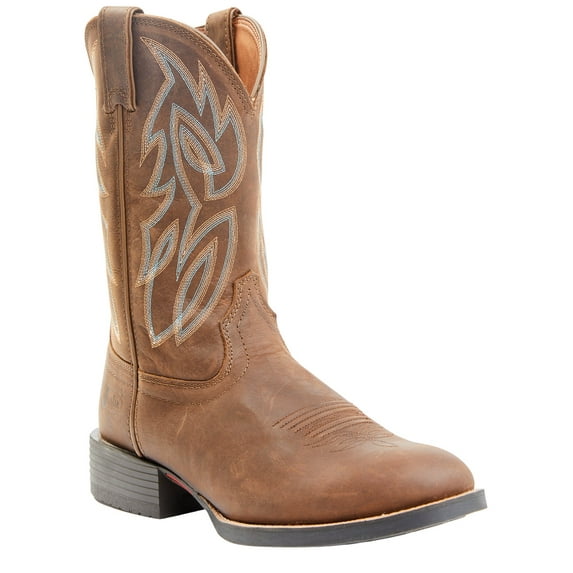 Justin Men's Rendon Western Boot Round Toe Pecan 11.5 EE US