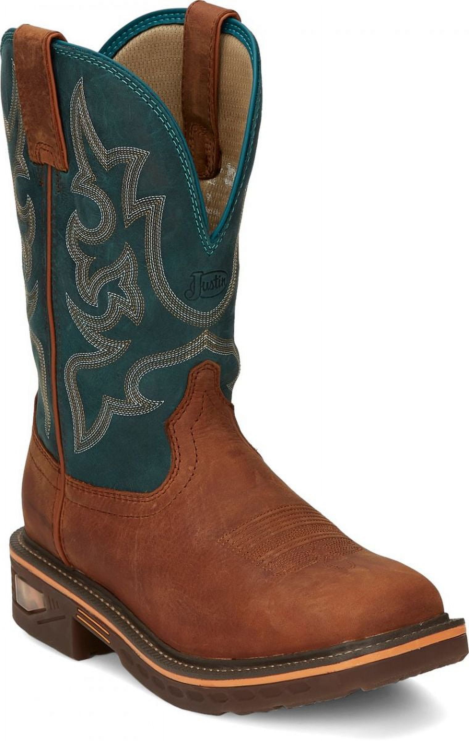 JUSTIN BOOTS MEN\'S SIZE 7 1/2 C WORK BOOTS EUC! Justin Men main image 3