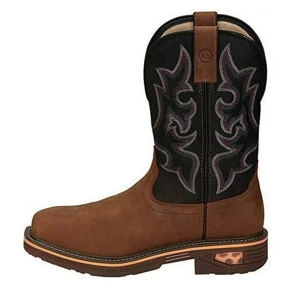 Justin Men's Resistor Western Work Boot Composite Toe - Cr4012 1 RUSTIC BROWN