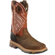 Justin Men's Roughneck Eh Waterproof Work Boot Steel Toe Brown 8 EE  US