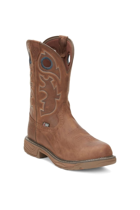 Men's Rush Western Work Boot Composite Toe ONE SIZE BROWN