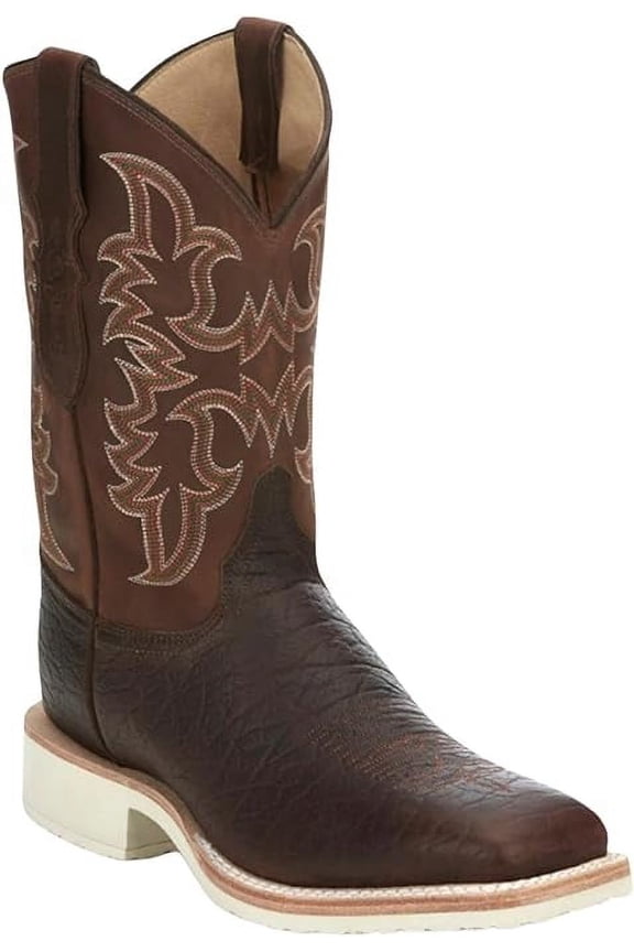 Men's Ryker 11" Wide Square Toe Block Heel Western Mid-Calf Boots, Size 13 (D) - AQ7070