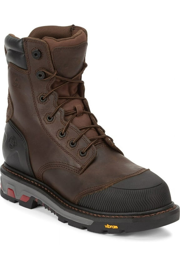 Men's Warhawk Waterproof 8" Work Boot Composite Toe Brown 11 EE