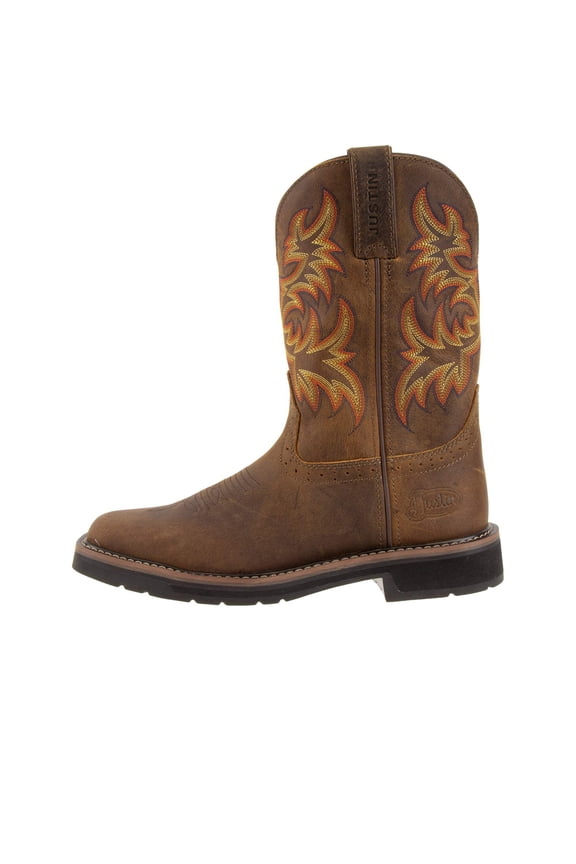 Justin Original Workboots Mens Driller 11 Inch Electrical Hazard Soft Toe