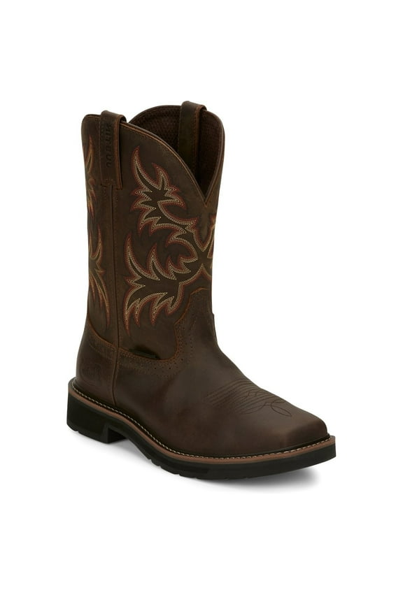 Original Work Boots Men's Stampede Steel Toe Square Toe Work Boot ONE SIZE RUGGED TAN