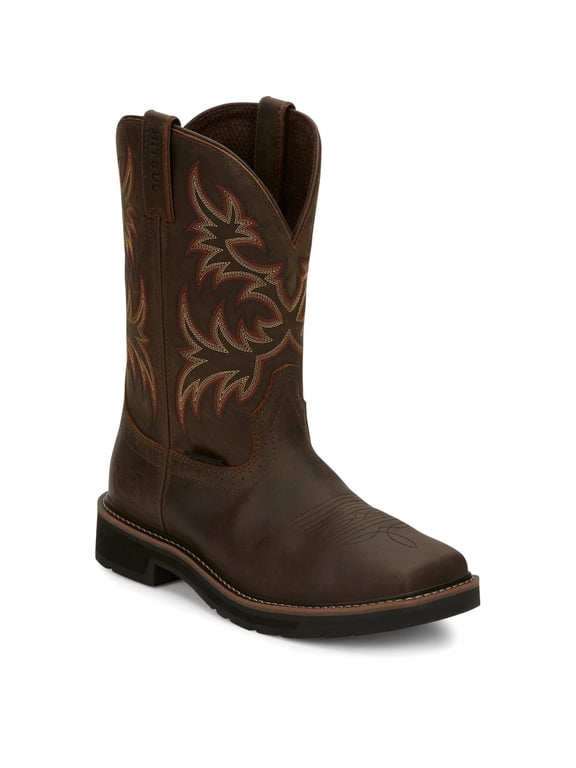 Original Work Boots Men's Stampede Steel Toe Square Toe Work Boot ONE SIZE RUGGED TAN