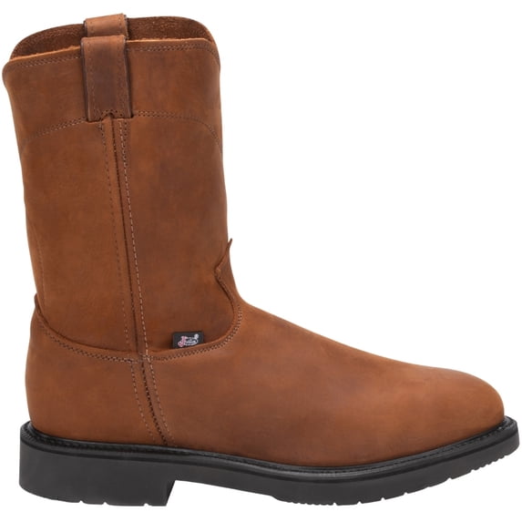 Justin Men's Conductor Electrical Hazard Pull-On Work Boot Steel Toe - 4764 11.5 D(M) US