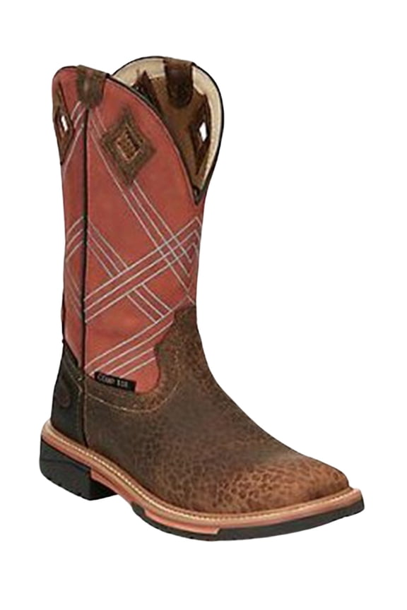 Men's Dalhart Waterproof Western Work Boot Nano Composite Toe Brown 8.5 D(M) US