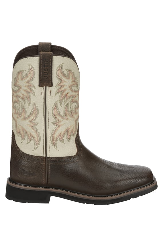 Men's Driller Western Work Boot Soft Toe Tan 14 EE US