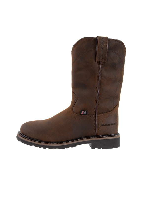 Men's Drywall Waterproof Work Boot Soft Toe Brown 9 D(M) US