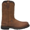 thumbnail image 1 of Justin Men's Wyoming Waterproof Western Work Boot Steel Toe Brown 9 D(M) US, 1 of 5