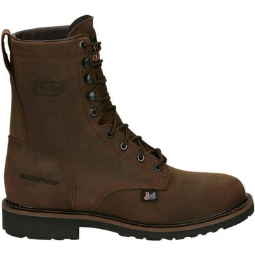 Justin Original Workboots Mens Drywall 8 Inch Electrial Soft Toe