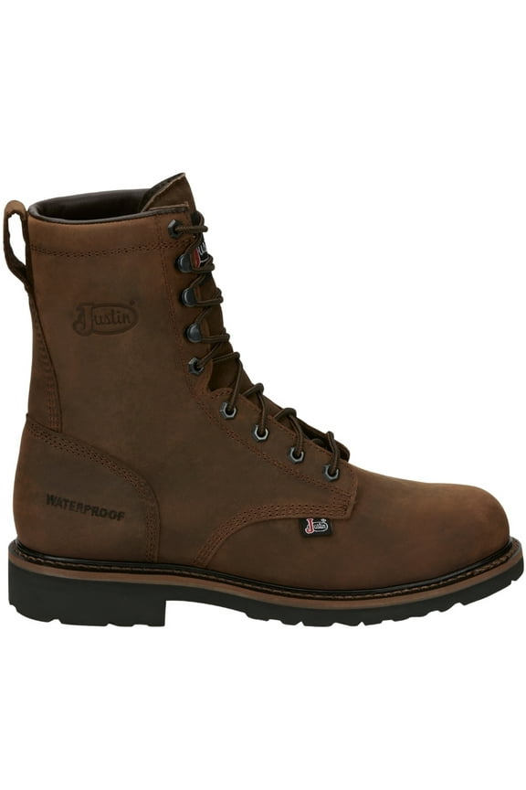 Men's Drywall Waterproof Work Boot Steel Toe Brown 11 D(M) US
