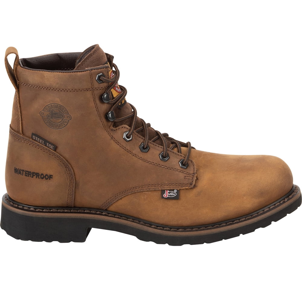 Justin Original Workboots Mens Drywall Waterproof Composite Toe Work