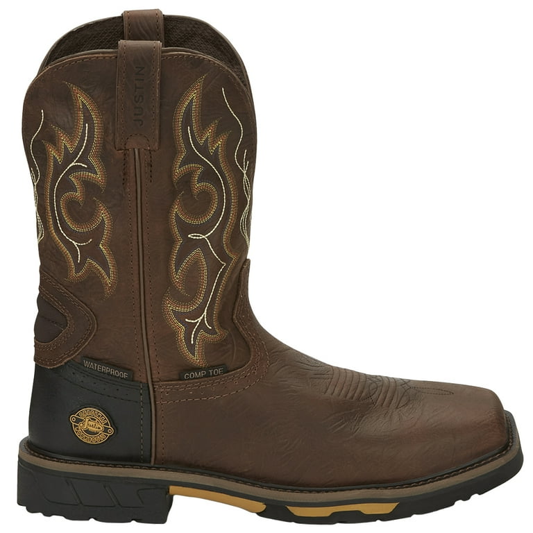 Justin Original Workboots Mens Joist 11 Inch Electrical Composite Toe Wor Walmart