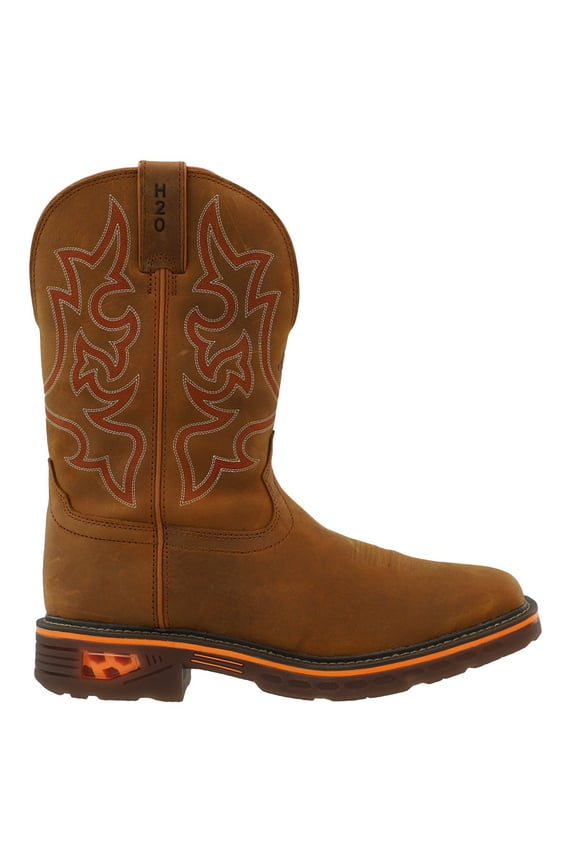 Men's Resistor Waterproof Western Work Boot Soft Toe - CR4011 11 D(M) US