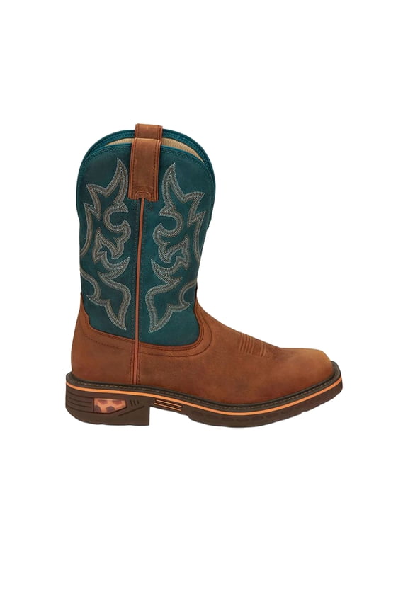 Boot Company Men`s Commander 11In H20 Brown Nano Square Toe Work Boot Brown 10 D