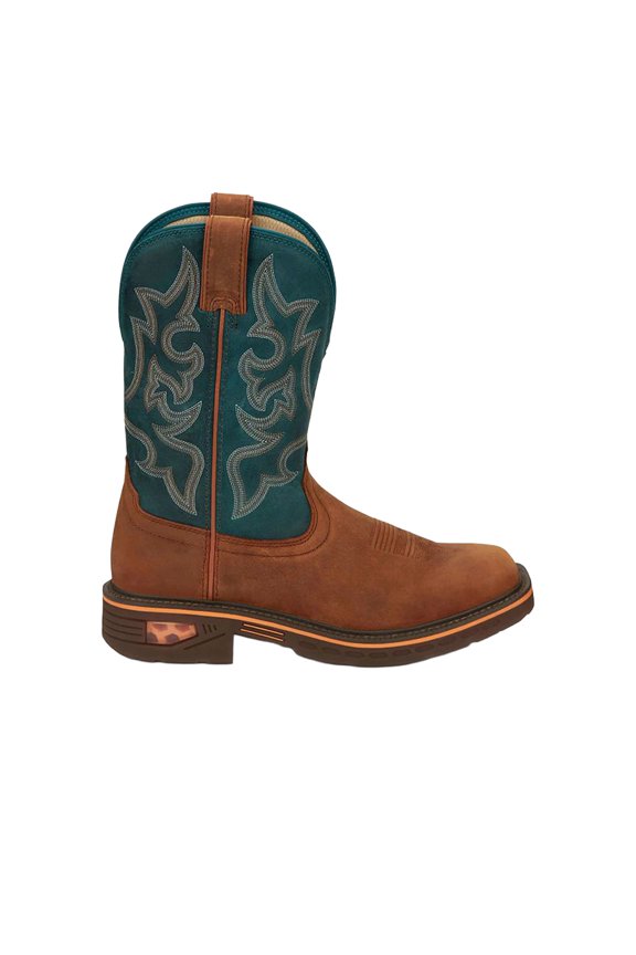 Boot Company Men`s Commander 11In H20 Brown Nano Square Toe Work Boot Brown 9.5 D