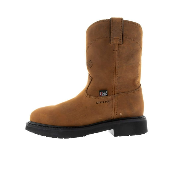 Justin Original Workboots Mens RoundUp 10 Inch Electrical Steel Toe   Work