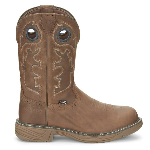 Justin Original Workboots Mens Rush 11 Inch Waterproof Nano Composite Toe