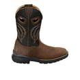 thumbnail image 1 of Justin Boot Company Men`s Justin Slickline 11In H20 Brown Nano Comp Square Toe Work Boot Brown 10 D, 1 of 5