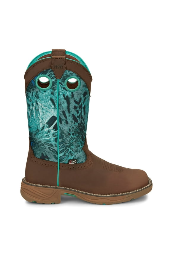 Original Workboots Womens Rush 11 Inch Waterproof Soft Toe Work Sa