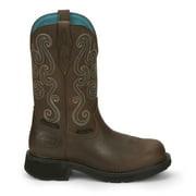 Justin Womens Tasha Waterproof Western Work Boot Steel Toe - GY9991 7.5 M US