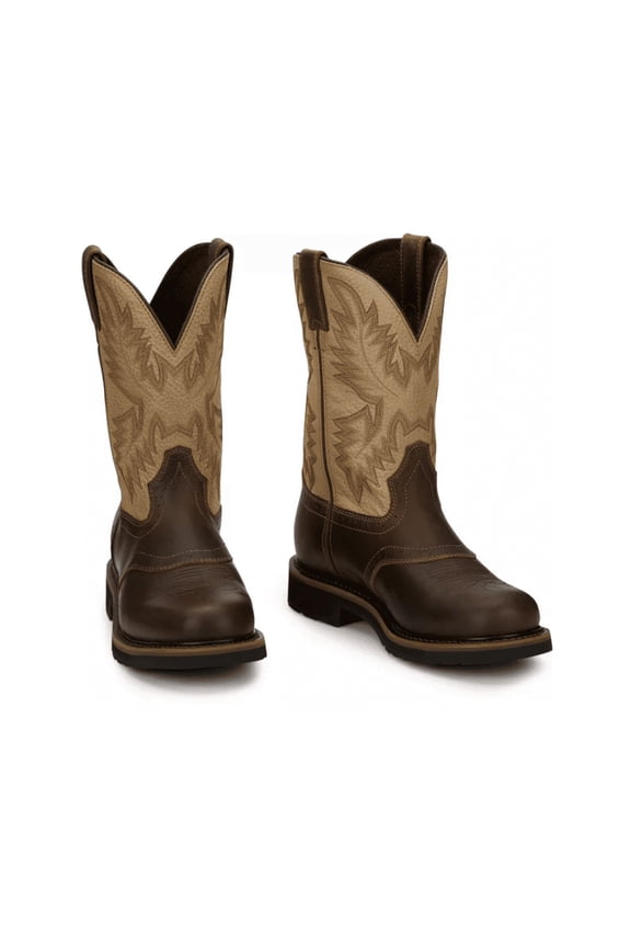 SE4660 Men's Superintendent Cowhide Stampede Boots, 11" Tall, Size 8.5 D